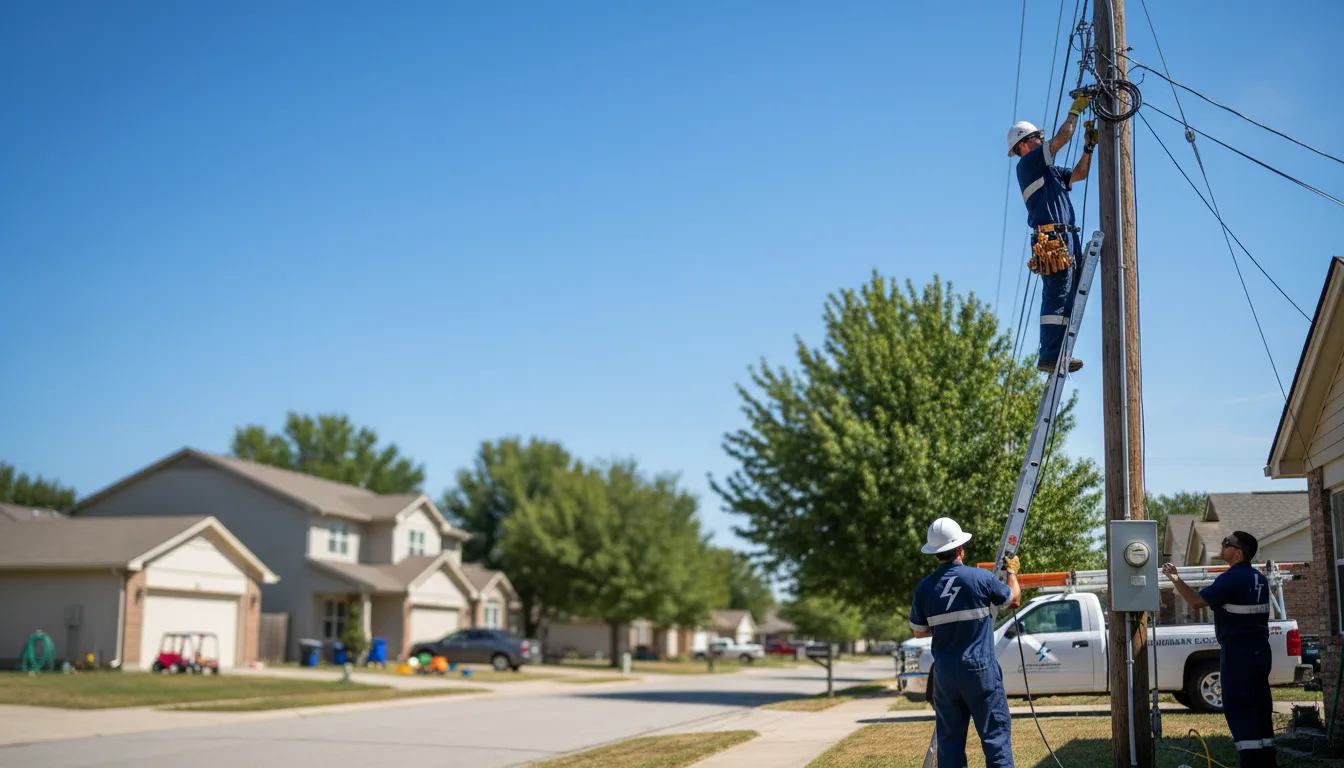 Residential electrician providing installation services in Abbyville, KS
